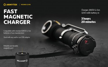 Armytek Wizard C2 WR WHITE s USB nabíjením